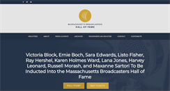 Desktop Screenshot of massbroadcastershof.org